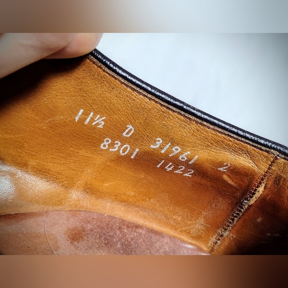 Men's Size 11.5 Allen Edmonds Norse Black Leather Dress Shoe Excellent Condition - Picture 11 of 11